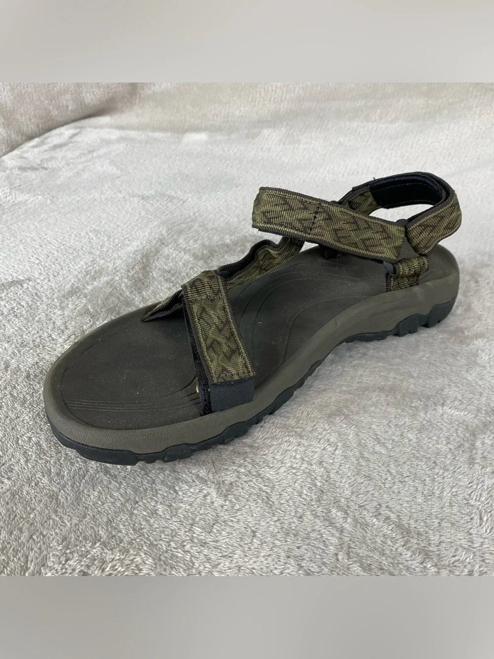 Teva Hurricane XLT Hiking Sandals Mens Size 12 Olive Green Black Strappy Water